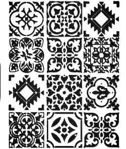 Stencil   25×35cm KA017