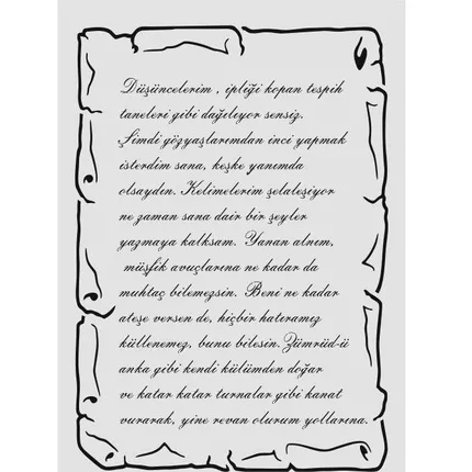 Stencil  21×30cm Yz313