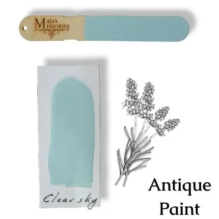 Χρώμα-εφέ πατίνας Antique Paint Maja’s Memories, 150ml, Clear sky