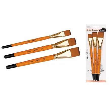 Πινέλα συνθετικά σετ 3 τεμ