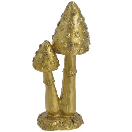 Διακοσμητικά μανιτάρια, χρυσό, 5x3,5x11,8cm