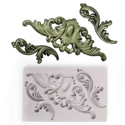 Καλούπι σιλικόνης, Μπαρόκ διακοσμητικά, 20.5x12.6cm