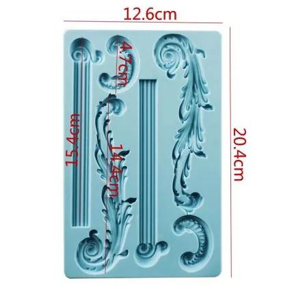 Καλούπι σιλικόνης, Μπαρόκ στοιχεία και κολώνες, 20.4x12.6cm