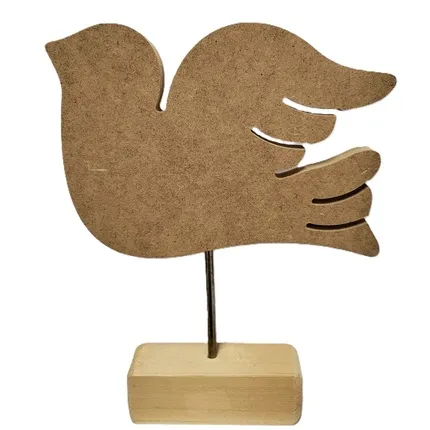 Περιστέρι σε βάση 14x21cm Mdf 12mm