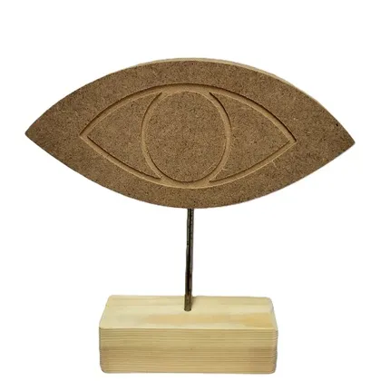 Μάτι με χάραξη και βάση 17x8cm  Mdf 12mm