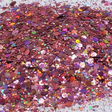 Χρυσόσκονη, Glitter, Chunky Glitter rose red 25gr