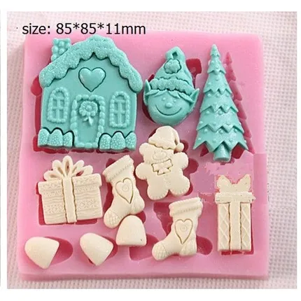 Καλούπι σιλικόνης, Christmas 8x8cm