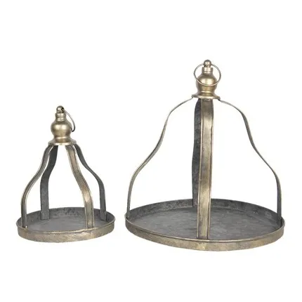 ΜΕΤΑΛΛΙΚΟΙ ΔΙΣΚΟΙ ΑΝΤΙΚΕ ΧΡΥΣΟ ΣΕΤ/2  Ø 29x31 / Ø 18x24 εκ.