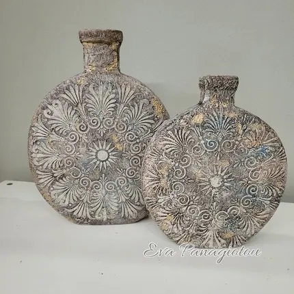 Brocante Βάζα 22×5×24.5cm και 24×6×31cm