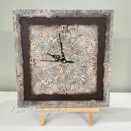 Brocante Ρολόι 40x40cm