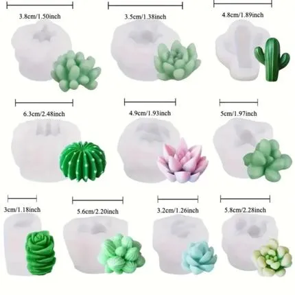 Καλούπια σιλικόνης, Κάκτοι, σετ 10 τεμ.