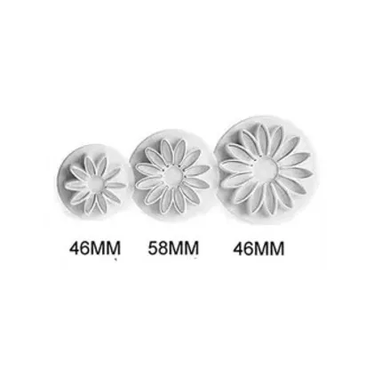 Κουπάτ-σφραγίδες με λαβή Λουλούδια ΣΕΤ3