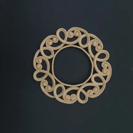 Ξυλόγλυπτο Διακοσμητικό Ροζέτα Διάμετρος 16εκ. 7199