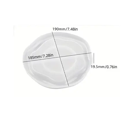 Καλούπι σιλικόνης, Πιατέλα οβάλ, 18.5×19cm