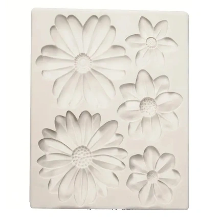 Καλούπι Σιλικόνης Μαργαρίτες 15x12,5cm