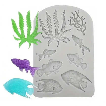 Καλούπι Σιλικόνης Ψαράκια 14.5x9.7cm