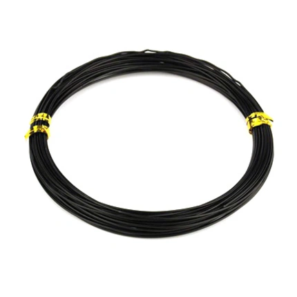 Σύρμα Αλουμινίου Χειροτεχνίας, Μαύρο, 0,8 mm x 10 m