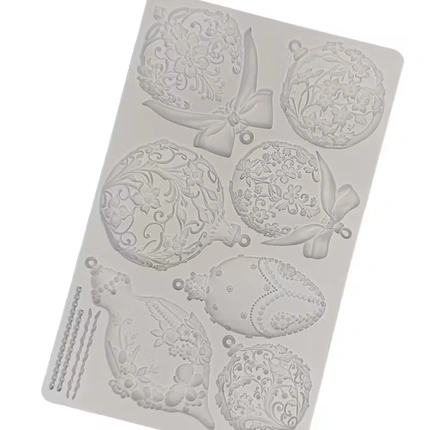 Καλούπι σιλικόνης, Χριστουγενιάτικες μπάλες 20,2×12,7cm