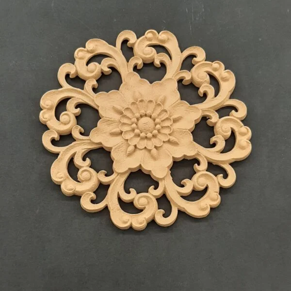 Ξυλόγλυπτο Διακοσμητικό Ροζέτα 15εκ.Χ15εκ. 2172