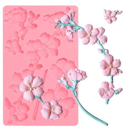 Καλούπι σιλικόνης, Άνθη αμμυγδαλιάς 19,8×12,5cm