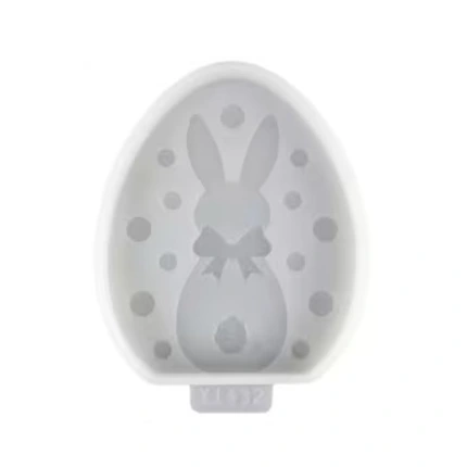 Καλούπι σιλικόνης, Αυγό φλατ με σχέδιο 9.4x8x1.3cm